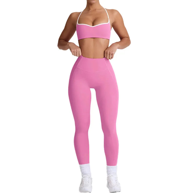 Women’s Yoga Set – High Waist Butt-Lifting Slim Workout Outfit