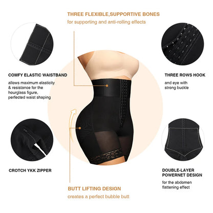 Women’s High Waist Body Shaper Panties – Butt Lifter BBL Tummy Control Underwear