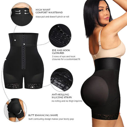 Women’s High Waist Body Shaper Panties – Butt Lifter BBL Tummy Control Underwear