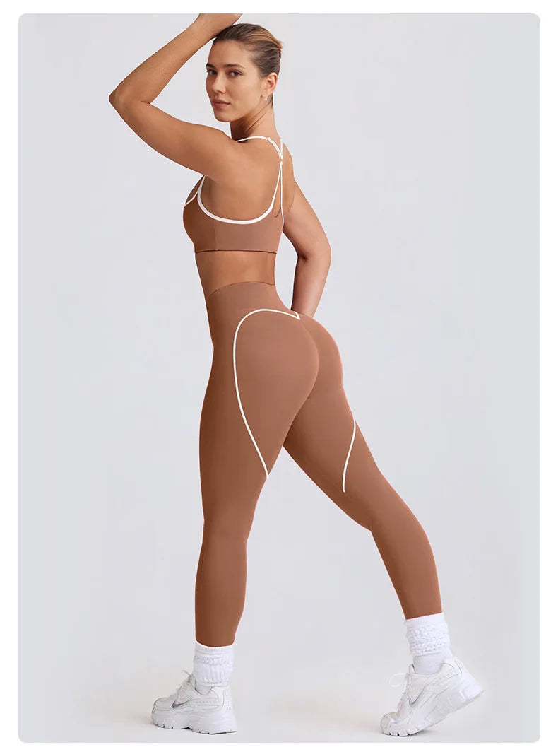 Women’s Yoga Set – High Waist Butt-Lifting Slim Workout Outfit