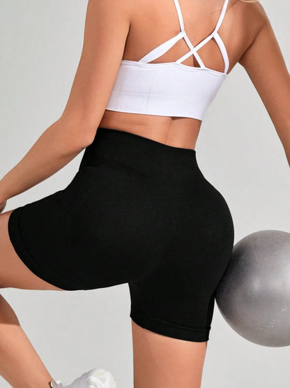 Women’s High Waist Yoga Shorts – Workout Leggings Fitness Sportswear