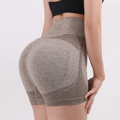 Women Yoga Shorts High Waist Workout Shorts Lift Butt