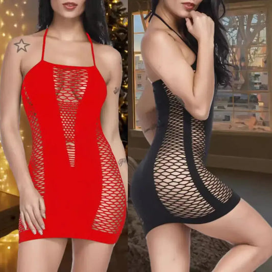 Women Lingerie Sexy Fishnet Chemise Outfit