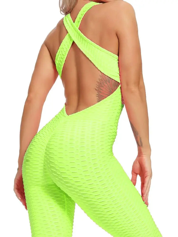 Women’s Sleeveless Jumpsuit – Backcross Short Bodysuit Romper