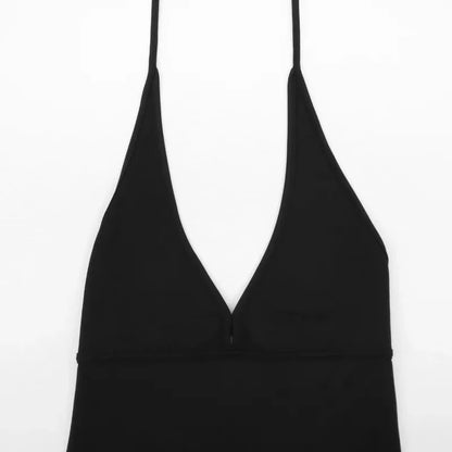 Women’s Sexy Backless Playsuit – Sleeveless Fitness Romper