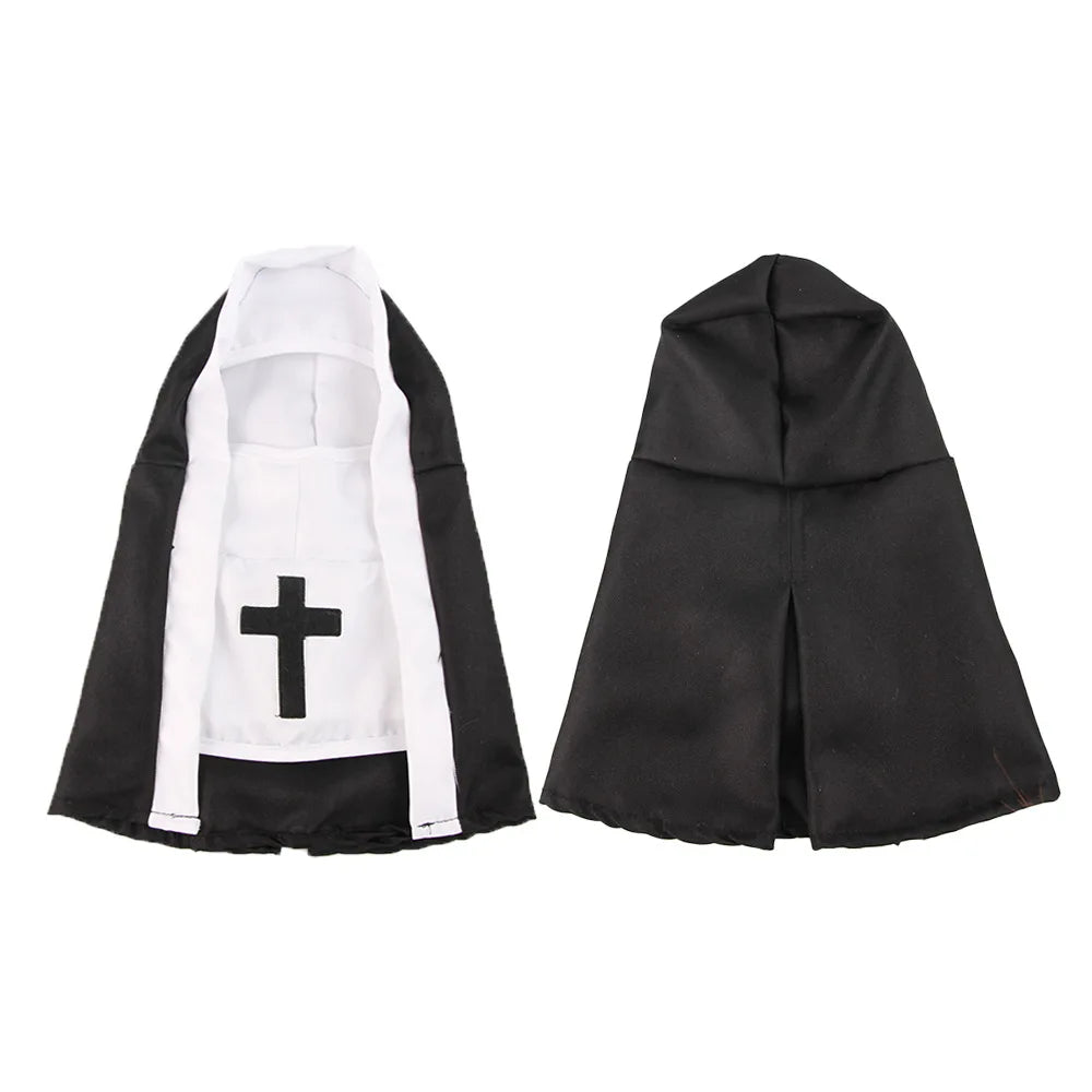 Funny Cat & Dog Nun Costume – Small & Medium Pet Cosplay Outfit
