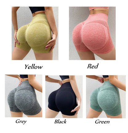 Women Yoga Shorts High Waist Workout Shorts Lift Butt