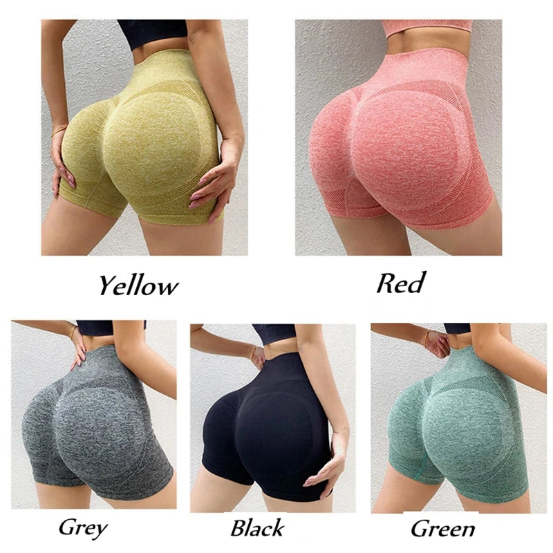 Women Yoga Shorts High Waist Workout Shorts Lift Butt