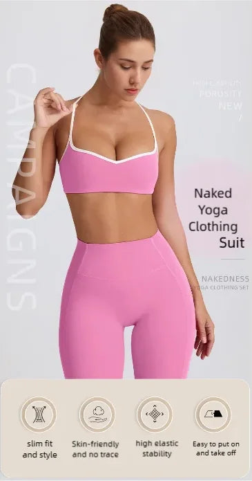 Women’s Yoga Set – High Waist Butt-Lifting Slim Workout Outfit