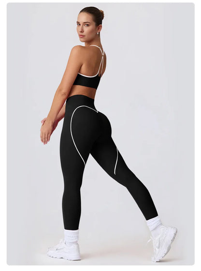 Women’s Yoga Set – High Waist Butt-Lifting Slim Workout Outfit