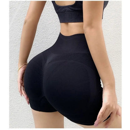 Womens Yoga Shorts High Waist Butt Lift Fitness
