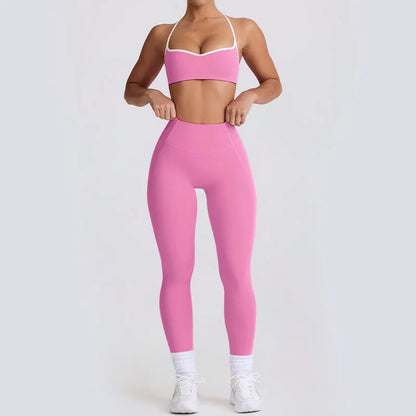 Women’s Yoga Set – High Waist Butt-Lifting Slim Workout Outfit