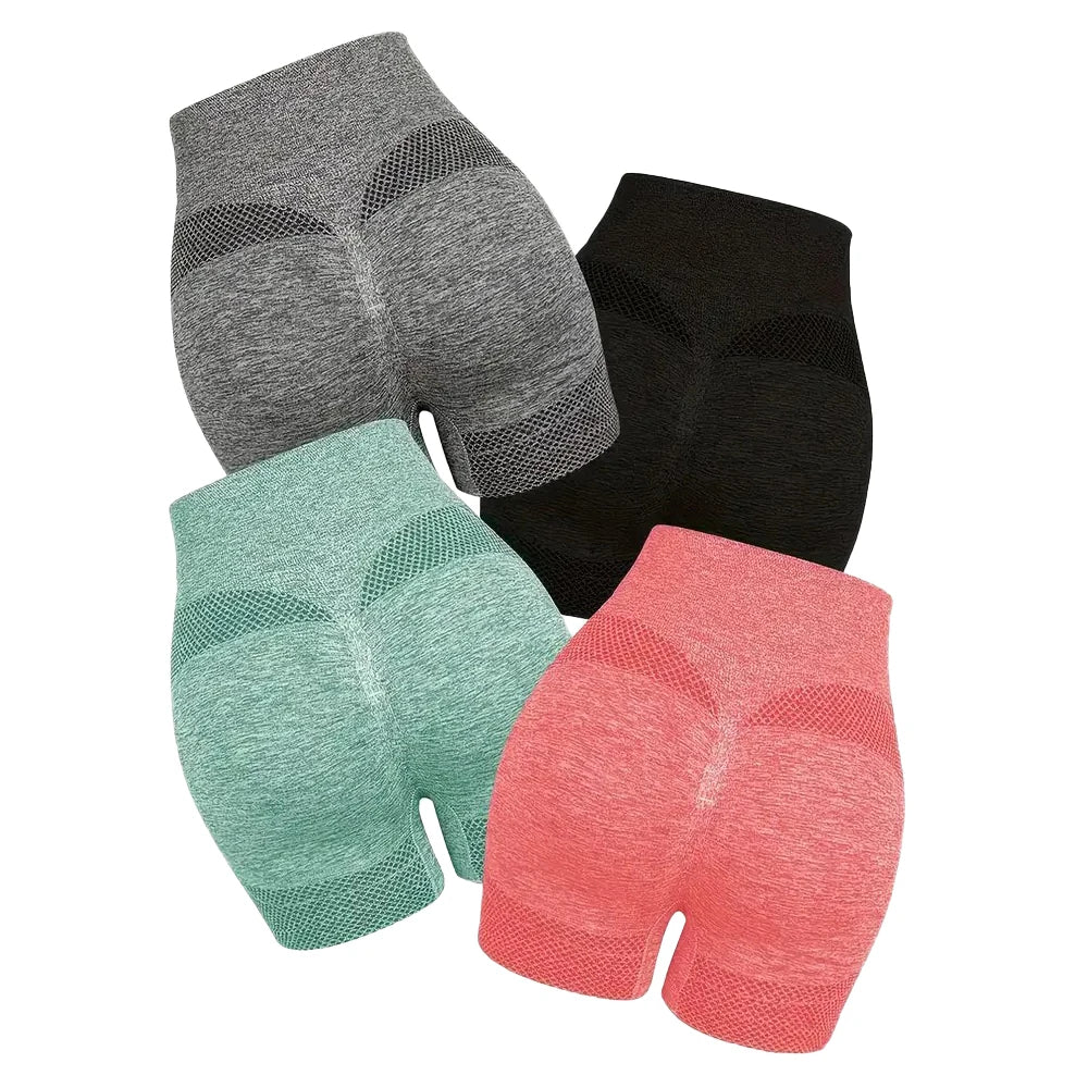 Womens Yoga Shorts High Waist Butt Lift Fitness