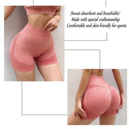 Women Yoga Shorts High Waist Workout Shorts Lift Butt