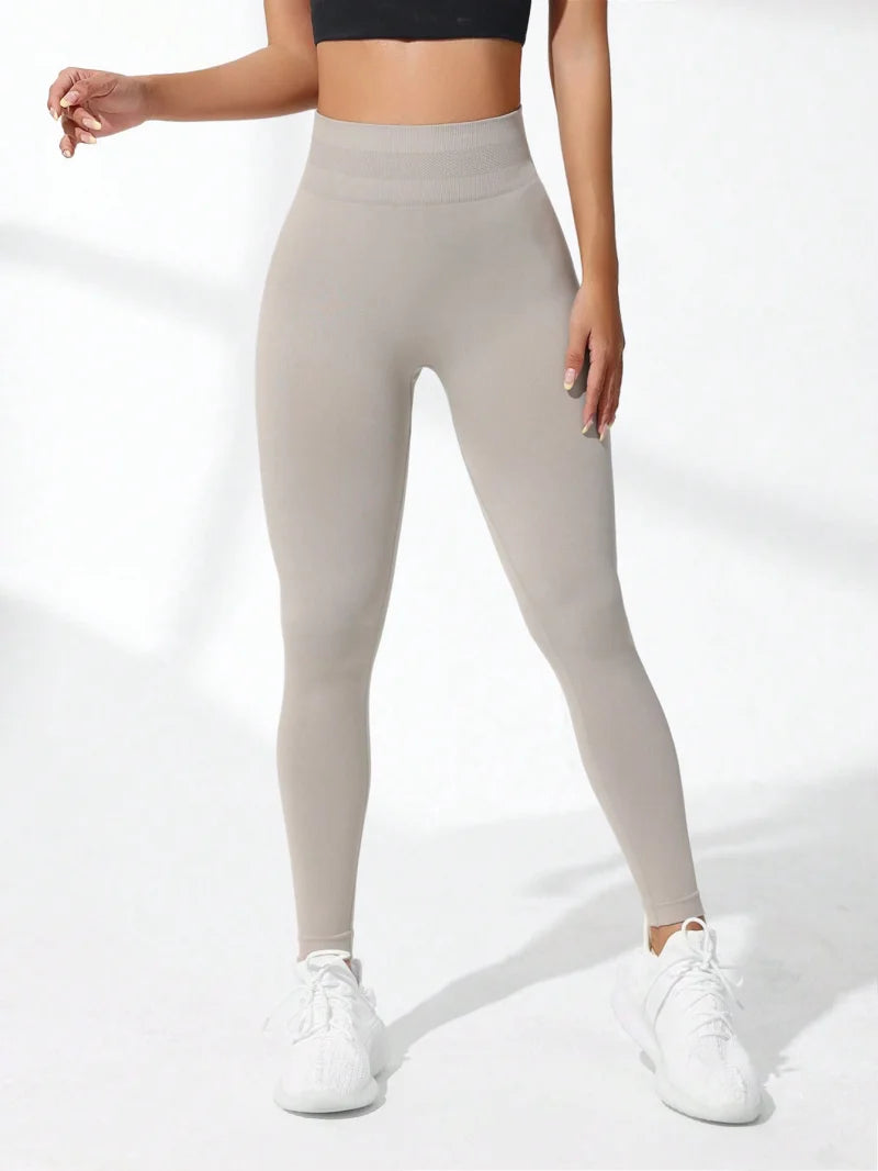Women’s High Waist Seamless Yoga Leggings – Butt Lifting Stretch Workout Pants