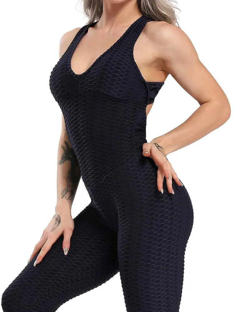 Women’s Sleeveless Jumpsuit – Backcross Short Bodysuit Romper