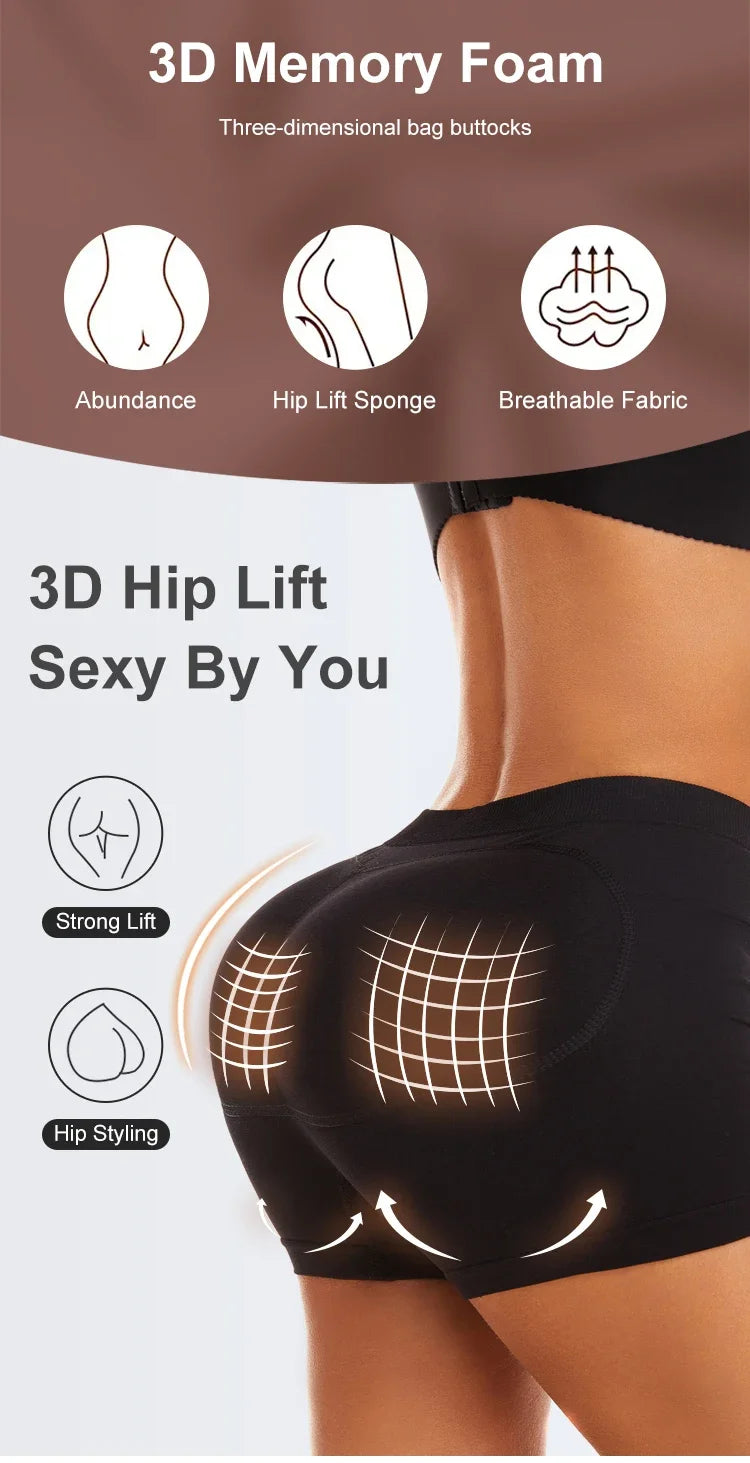 Women Butt Lifter Body Shaper Padded Underwear
