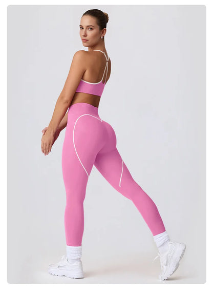 Women’s Yoga Set – High Waist Butt-Lifting Slim Workout Outfit