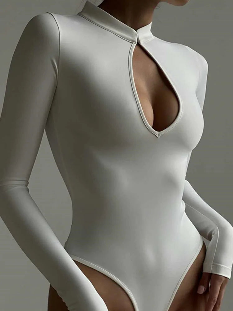 AHAgaga Sexy Cut Out Bodysuit Women Romper