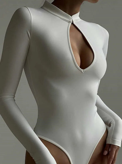 AHAgaga Sexy Cut Out Bodysuit Women Romper