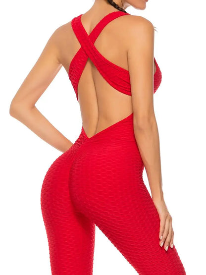 Women’s Sleeveless Jumpsuit – Backcross Short Bodysuit Romper