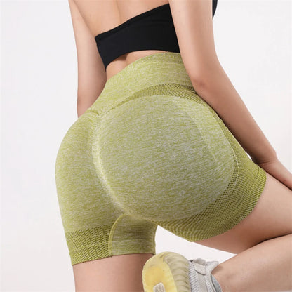 Women Yoga Shorts High Waist Workout Shorts Lift Butt